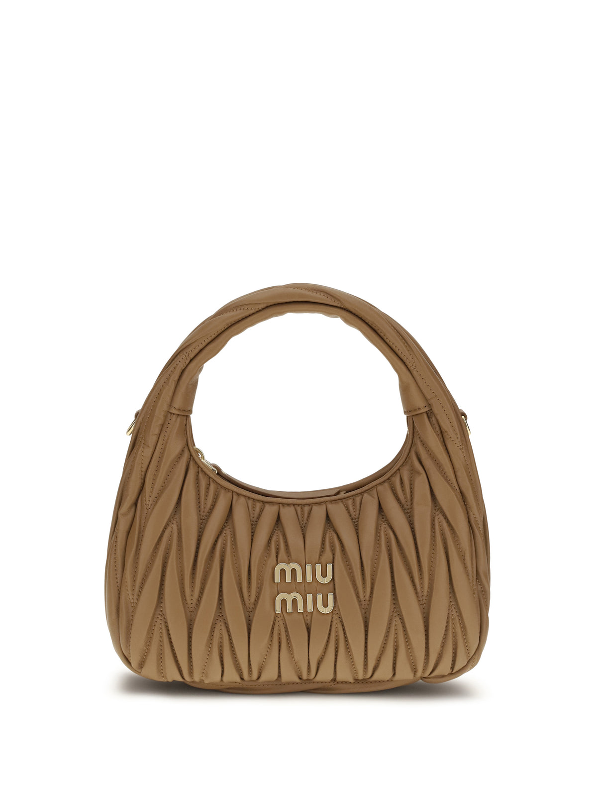 Miu Miu Wandler Hobo Handbag - Caramel