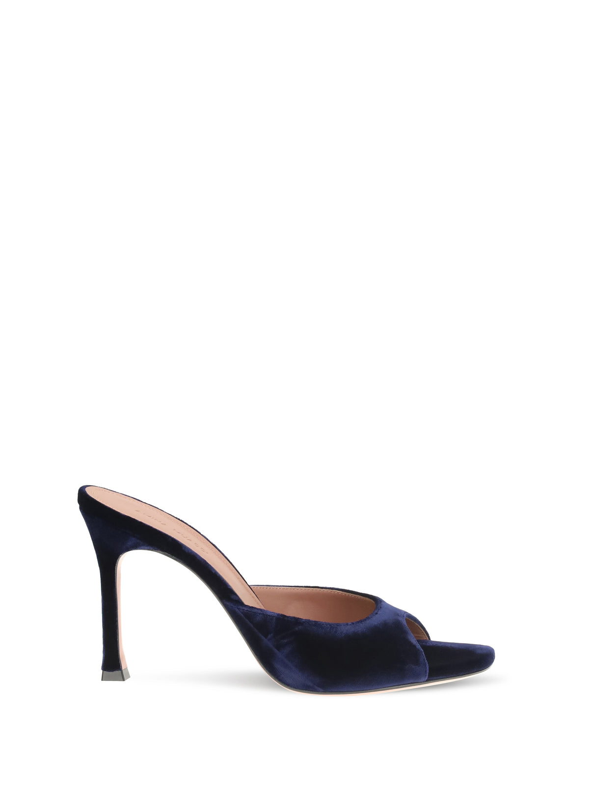 Amina Muaddi Alexa velvet Sandals - Midnight Blue Velvet