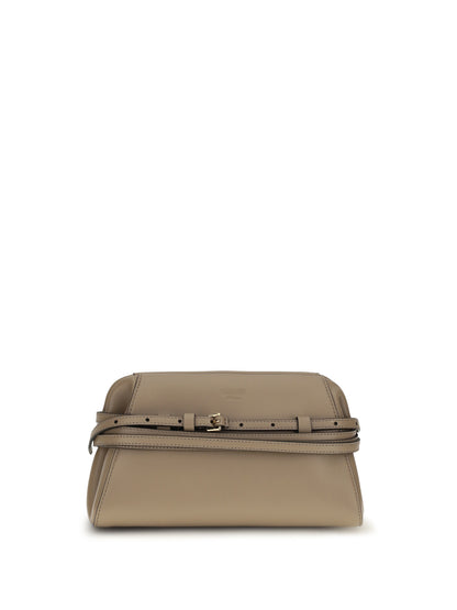 Moschino Belt-detail Clutch - Ecru