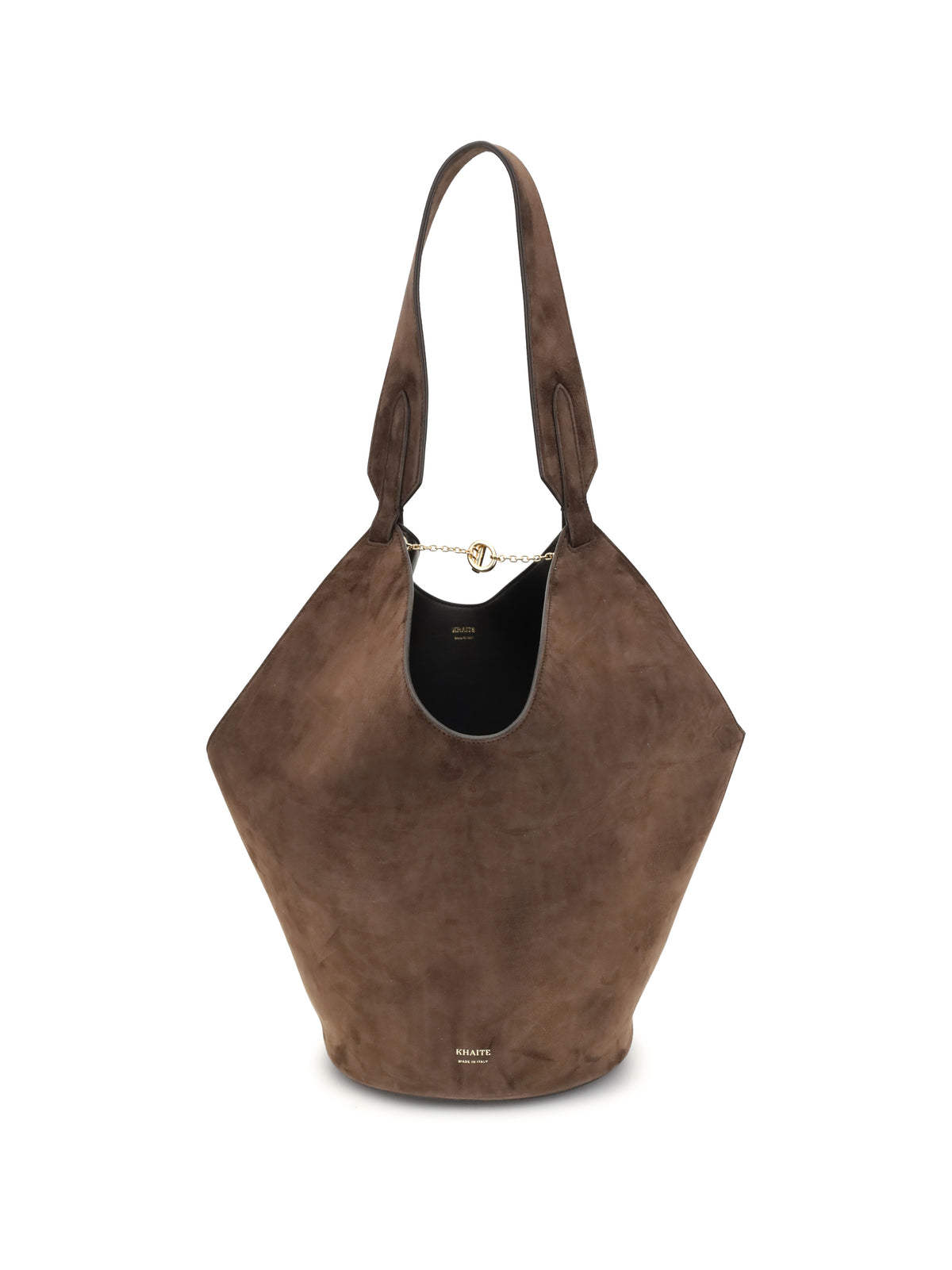 Khaite Lotus small Shulder Bag - Dark Brown