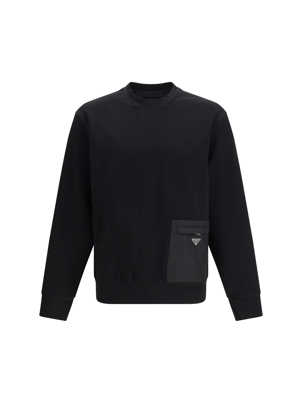 Prada Stretch jersey Sweatshirt - Black