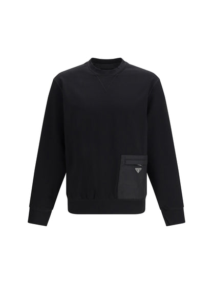 Prada Stretch jersey Sweatshirt - Black