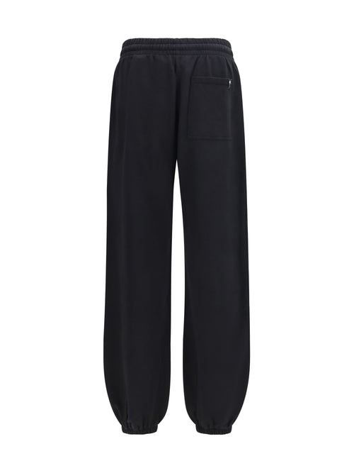 Palm Angels Palm Tree Statment Sweatpants - Black - Off White