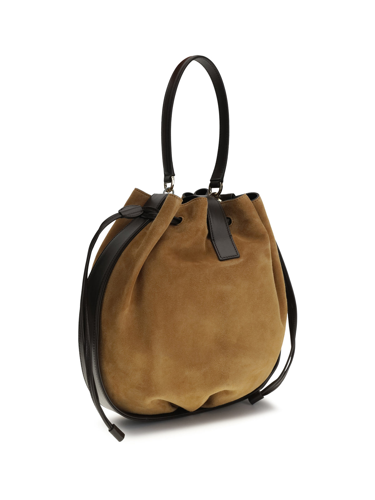 Ferragamo Hug Buckle Bucket Bag - Natural