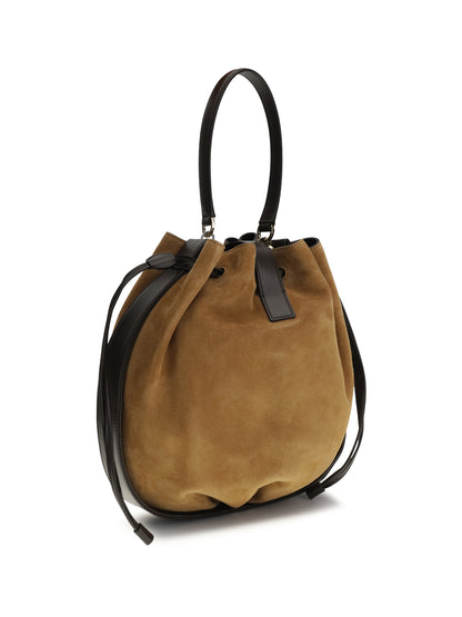Ferragamo Hug Buckle Bucket Bag - Natural
