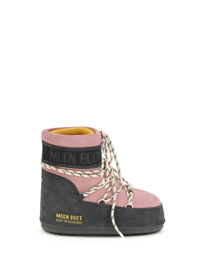 Moon Boot Moon Boot x Guest in Residence Icon Low Boots - Grey/Rose