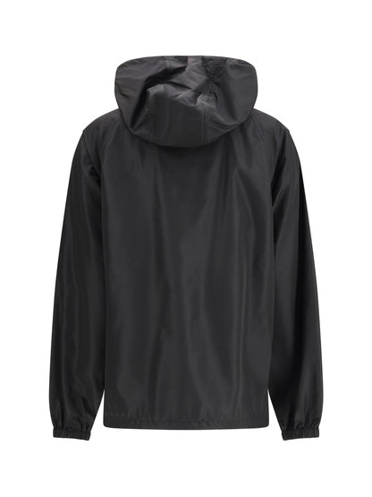 BURBERRY Check Hooded Nylon Jacket