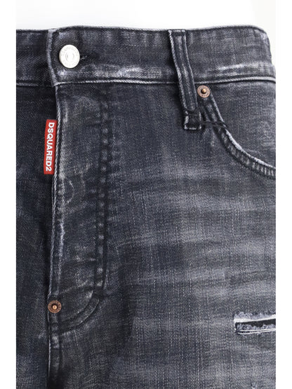 Dsquared2 Washed Marine Shorts - Black