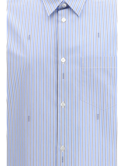 GUCCI Striped cotton poplin Shirt