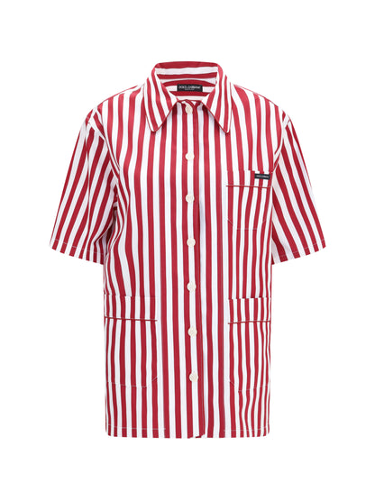 Dolce & Gabbana Striped cotton Shirt - White/Red