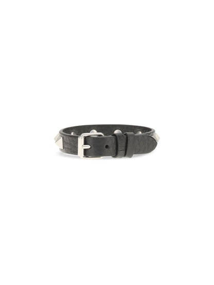 Valentino Garavani Rockstud leather Bracelet - Black