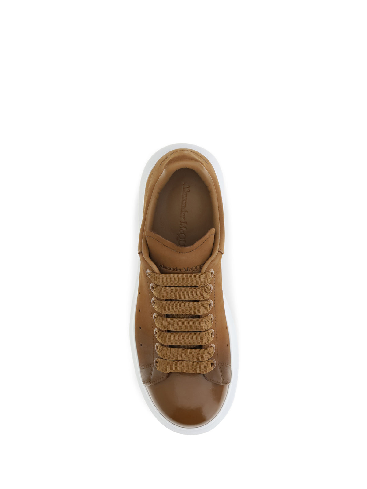 Alexander Mcqueen Oversized Sneakers in lea - Brown