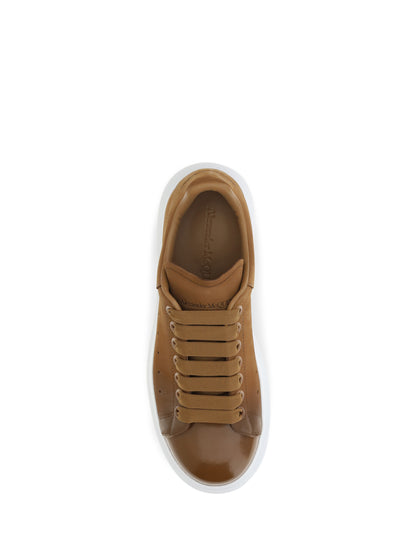 Alexander Mcqueen Oversized Sneakers in lea - Brown