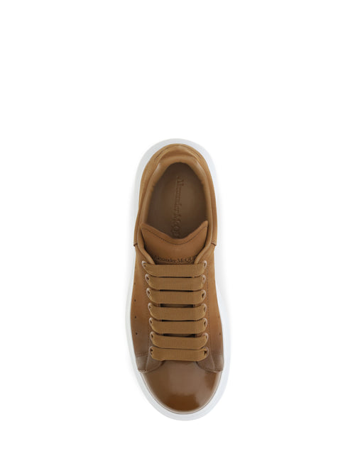 Alexander Mcqueen Oversized Sneakers in lea - Brown