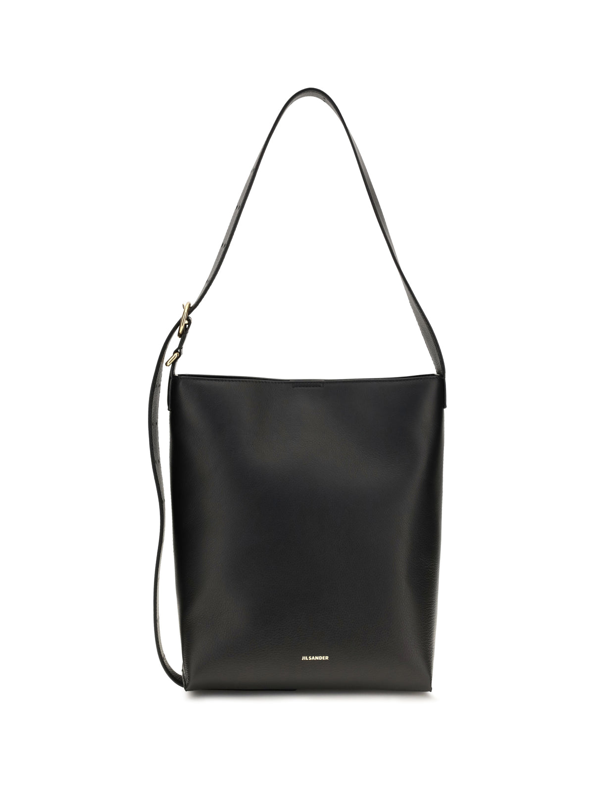Jil Sander Cannolo leather Shoulder Bag - Black