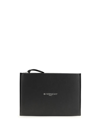 Givenchy Large Antigona Stamped Clutch Bag - Black