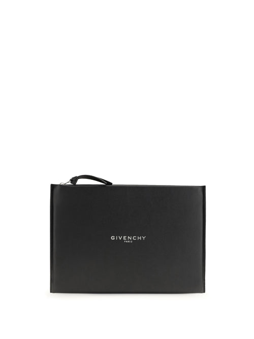 Givenchy Large Antigona Stamped Clutch Bag - Black