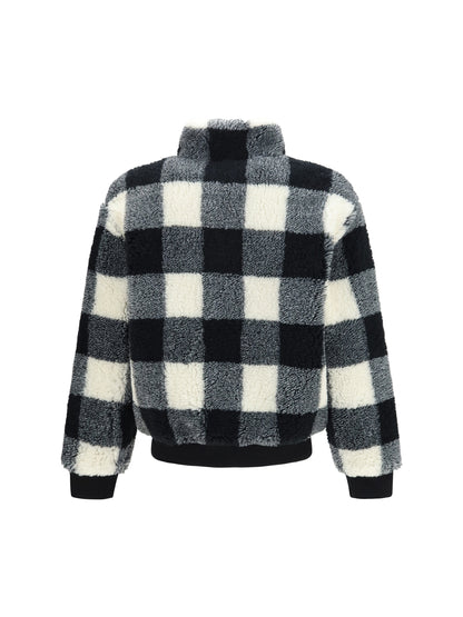 Givenchy Checked wool-blend Teddy Jacket - Black/White