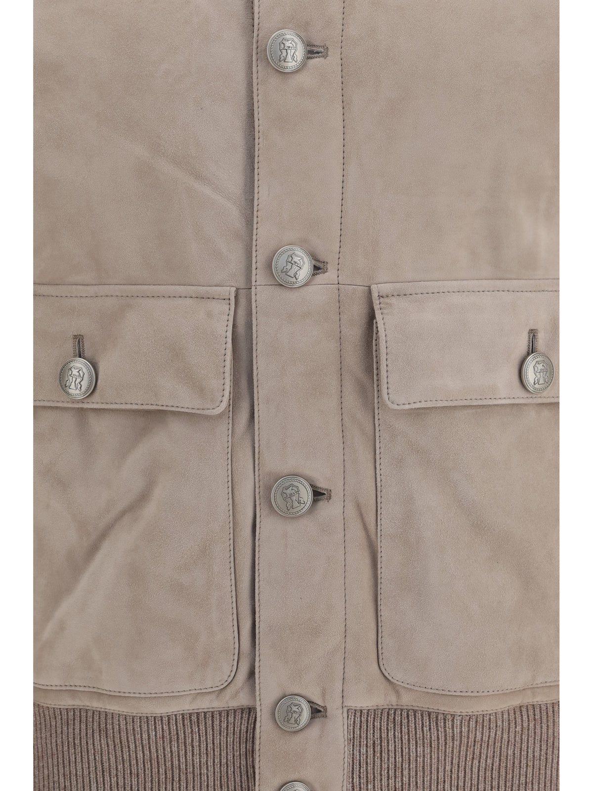 Brunello Cucinelli Suede Jacket - Marmo+Nocciola