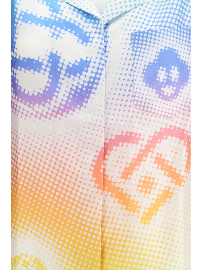 CASABLANCA Halftone logo short-sleeve Shirt