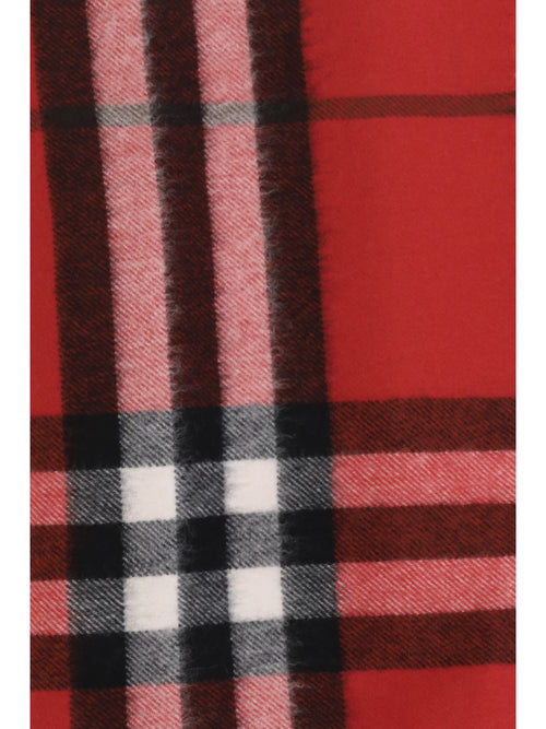 Burberry Check cashmere Scarf - Post Red