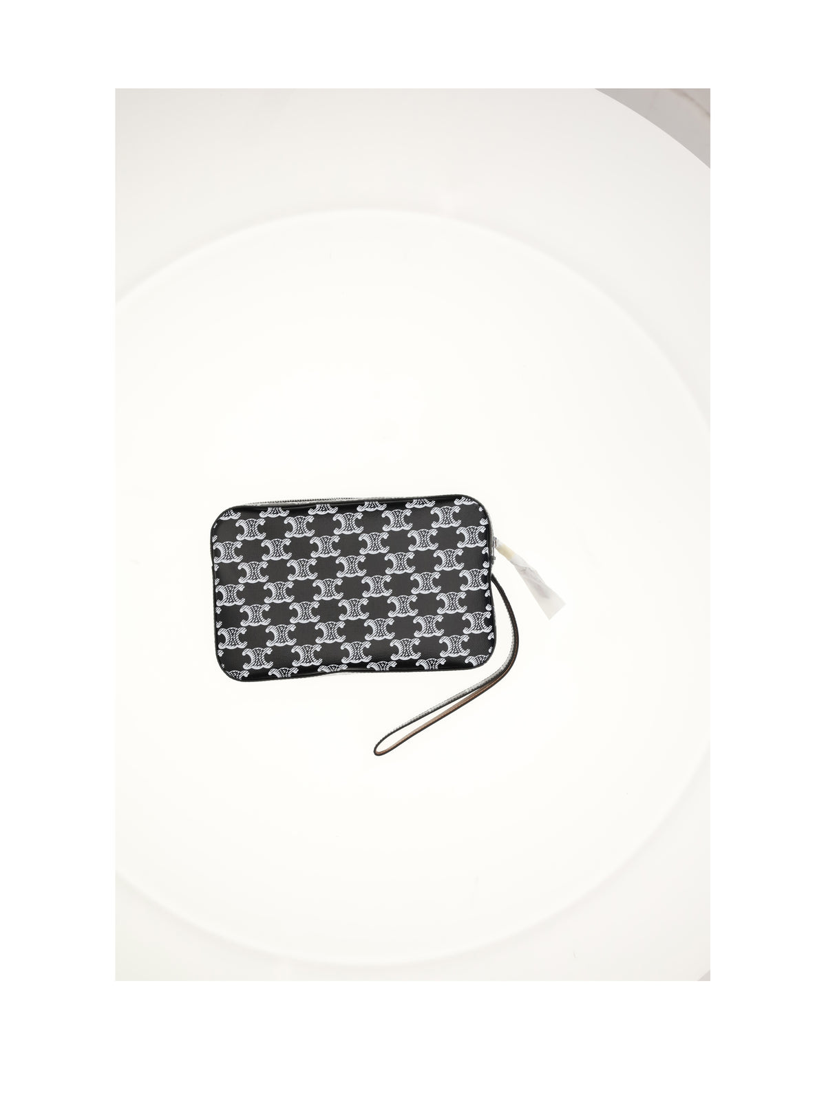 Celine POUCH WITH STRAP - Black & White