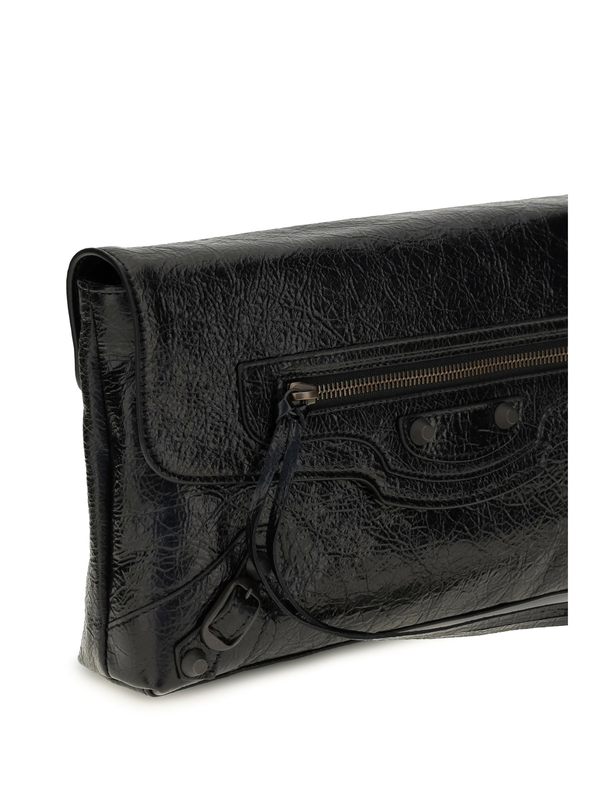 Balenciaga Le City Clutch in lambskin - Black