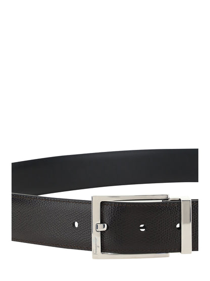 FERRAGAMO Reversible leather Belt
