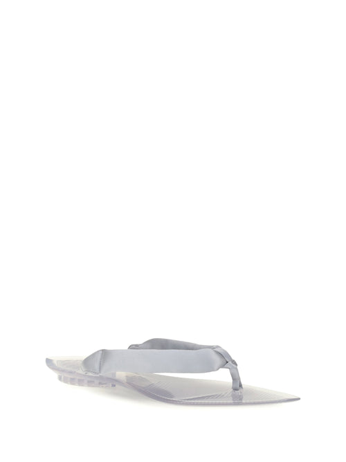 AlaïA Satin flip-flop Sandals - Argent 2
