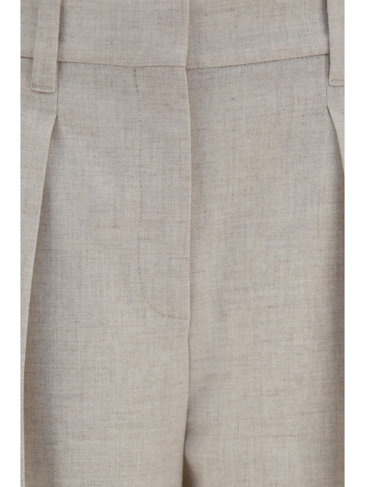 Brunello Cucinelli Wool and cashmere tailored Pants - Ivory