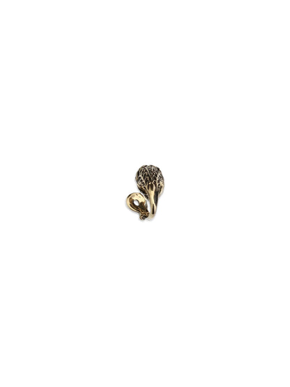 Valentino Garavani Zoomorphic lion head Ring - Antique Brass Black