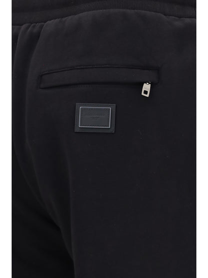 Dolce & Gabbana Cotton Sweatpants - Black