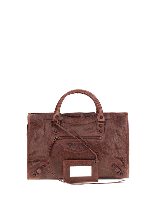Balenciaga Le City medium Handbag - Berry Red