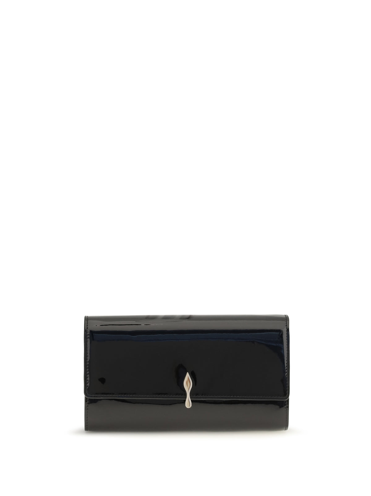 Christian Louboutin Bettina patent leather chain Wallet - Black