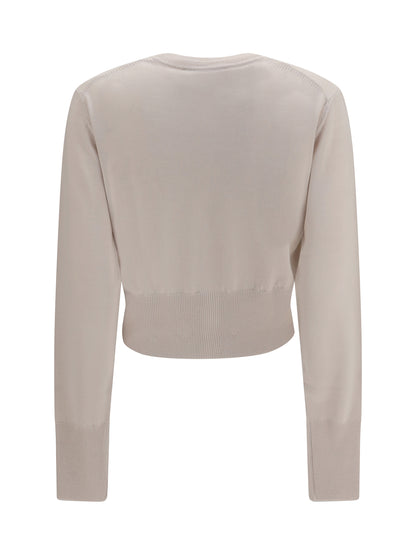Vivienne Westwood Bea cropped wool Cardigan - Limestone