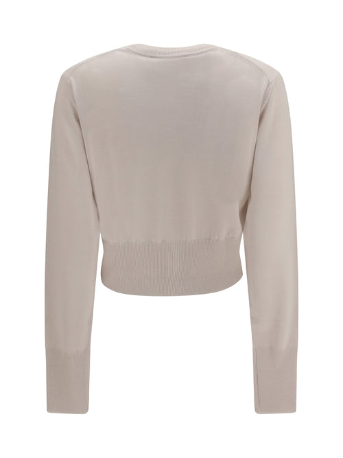 Vivienne Westwood Bea cropped wool Cardigan - Limestone