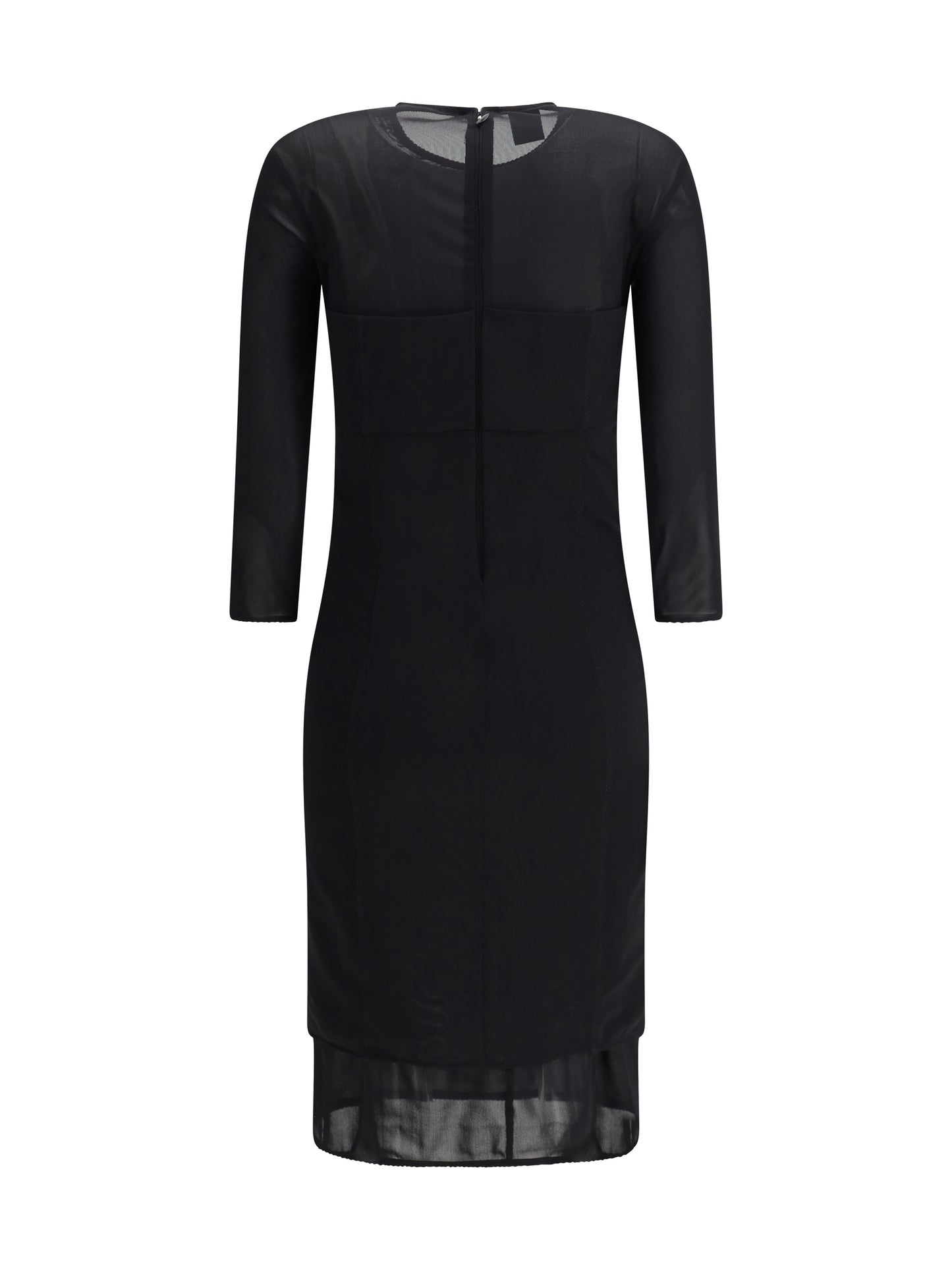 PINKO Knee-Length Dress with sheer inserts