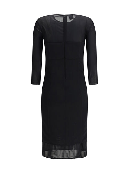 PINKO Knee-Length Dress with sheer inserts