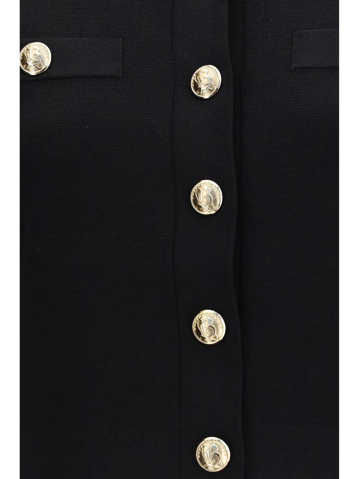 Balmain Round-neck viscose Cardigan - Noir