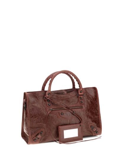 Balenciaga Le City medium Handbag - Berry Red