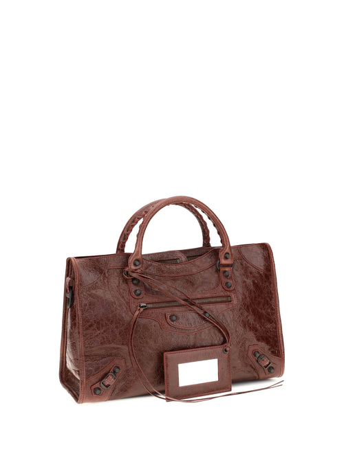 Balenciaga Le City medium Handbag - Berry Red
