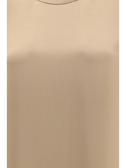 Toteme Long satin Dress - Latte