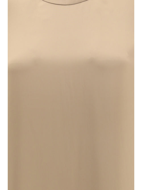 Toteme Long satin Dress - Latte