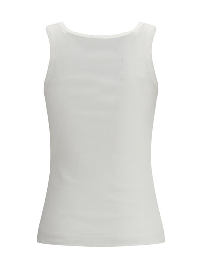 PINKO Ribbed tank Top with Love Birds logo