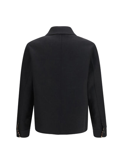 Burberry Herringbone wool Jacket - Black/Sand Ip Check
