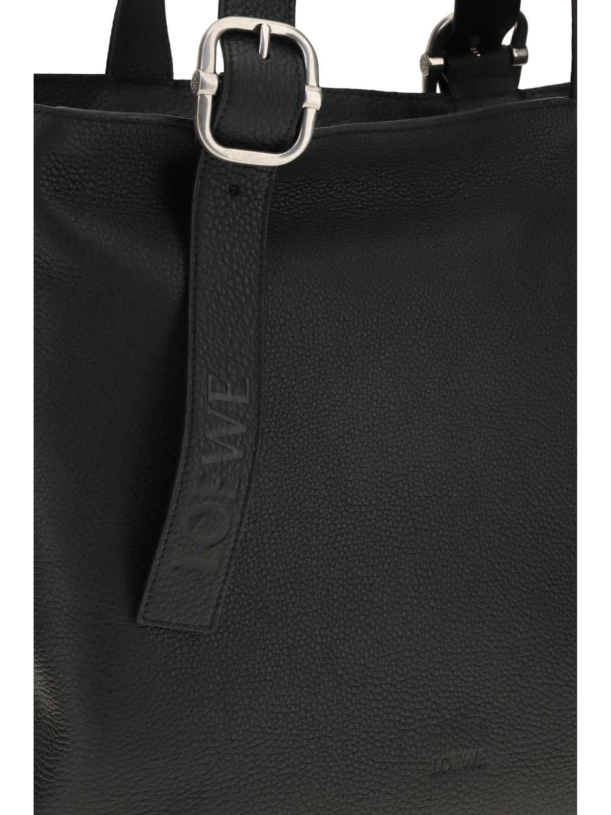 Loewe Loop Zipped Tote - Black