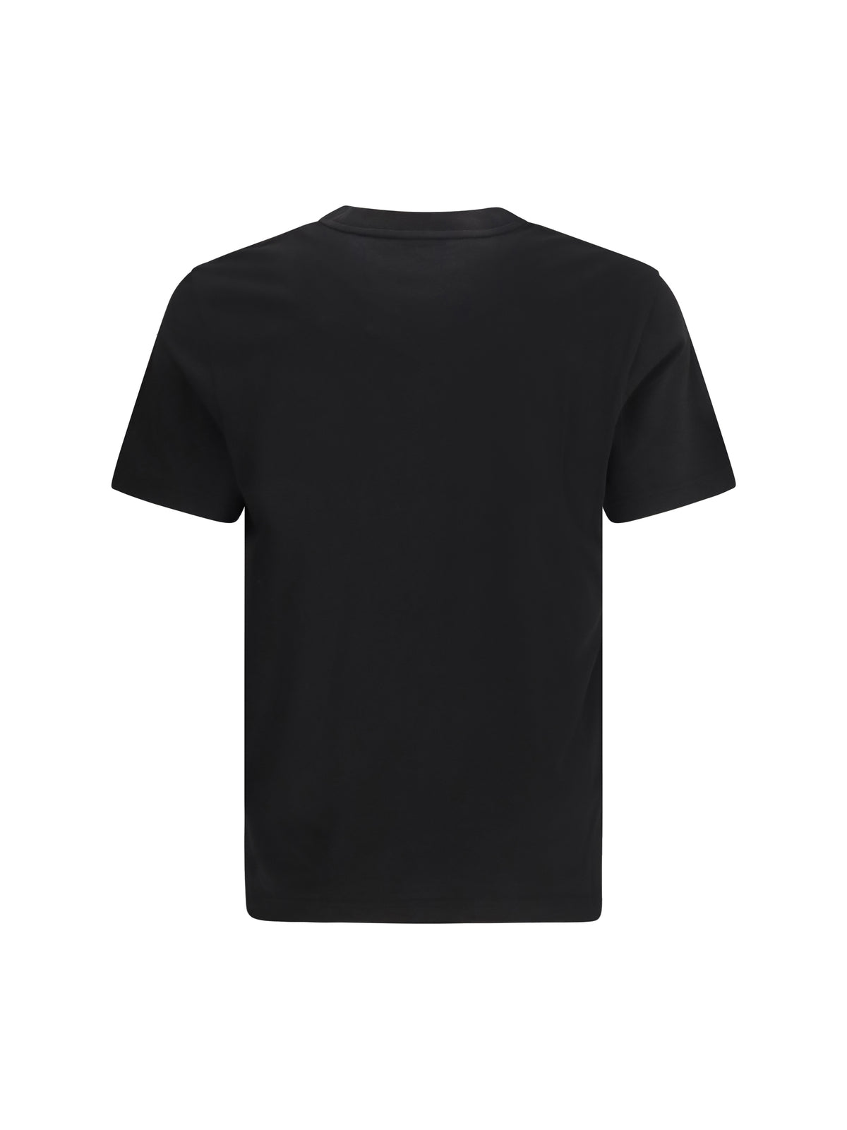 Moncler Cotton jersey T-shirt with logo - Black