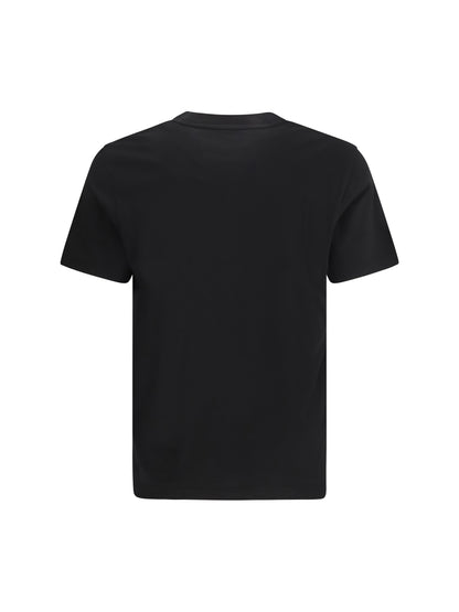 Moncler Cotton jersey T-shirt with logo - Black