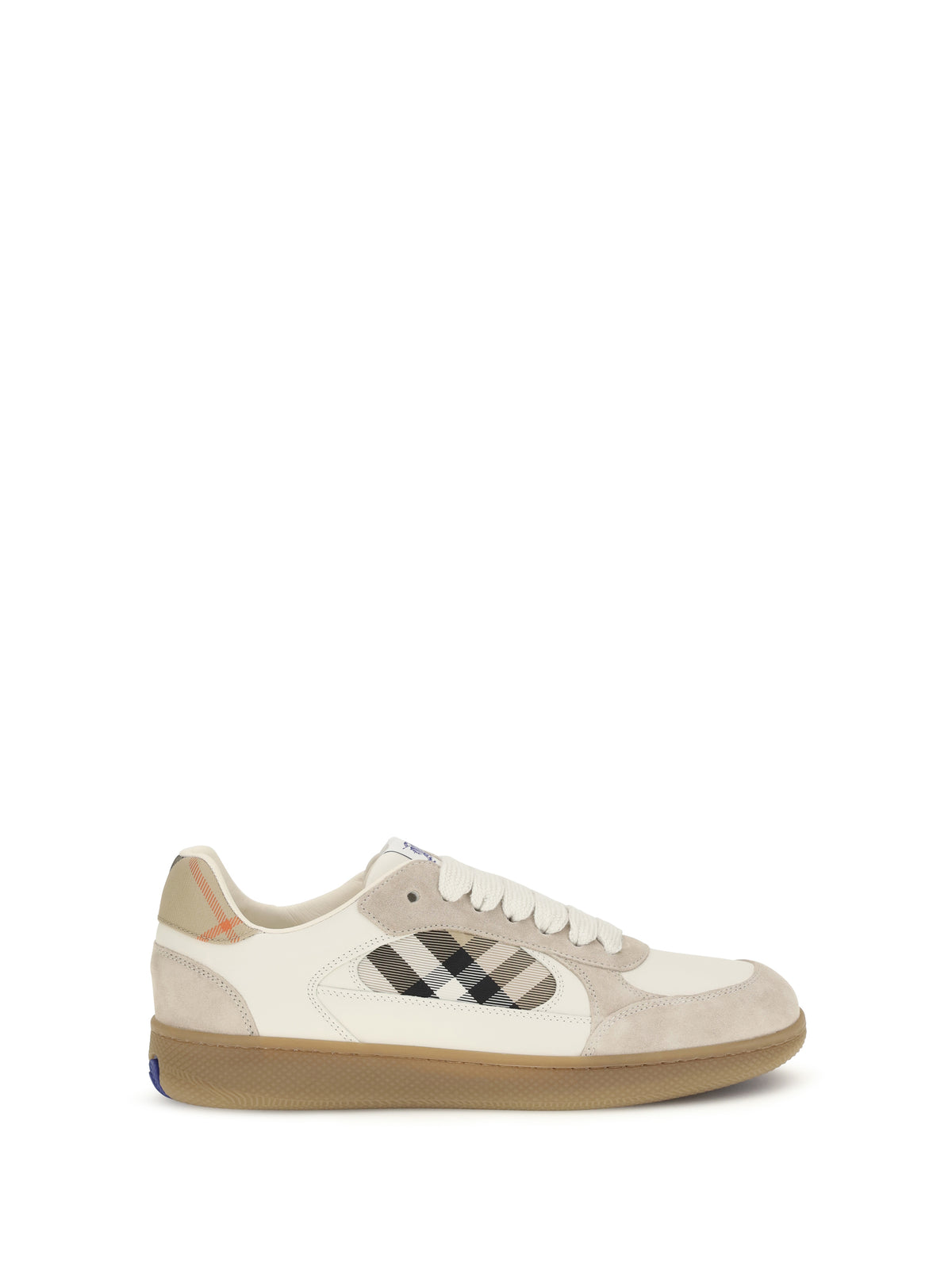 Burberry Terrace leather and Check Sneakers - Dvbeige/Gry/Sndipchk