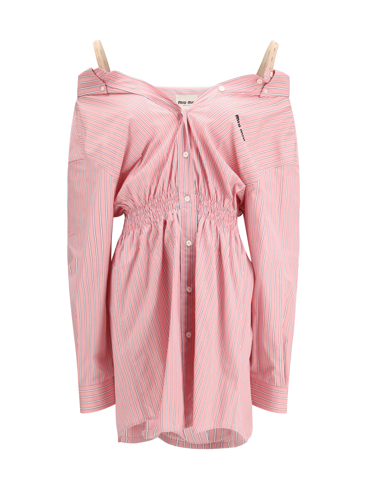 Miu Miu Short striped Dress - Pink